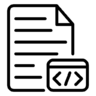 Code, file, coding, paper, archive Icon
