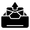 Outbox, send, envelope, letter, file, mail Icon