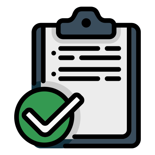 clipboard, paper, file, correct, done, list, document Icon