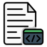 Code, file, coding, paper, archive, document Icon