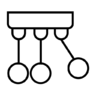 Slinger, bal, clicker, executive, wetenschap, Newton, ballen, cradle, school, terug, onderwijs Pictogram
