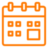 Agenda, tijd, gebeurtenis, datum Pictogram
