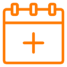 Create, plus, add, new, calendar Icon