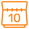 Maand, tijd, afspraak, agenda, datum Pictogram