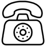 Contact, classic, telephone, communication, phone, call Icon