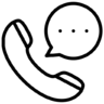 Contact, communication, call, talking, phone Icon