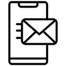 Contact, message, communication, email, mail, sending Icon