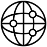 Web, internet, contact, online, connection, network Icon