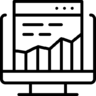 互联网, 分析, 交通, 监控 图标