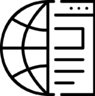 互联网, 网站, 名称, 网, 托管, 域 图标
