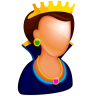 Koningin persoon avatar, reina, persoon Pictogram