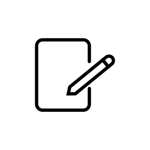 document, edit, file, pen, text, note Icon