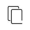 Copy, duplicate, paste Icon