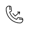 Telephone, missed, call, phone, mobile Icon