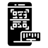 штрих-код, посетители, коды, смартфоне, сканер, код значок