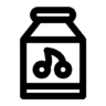 Fruit, drinken, fles, sap Pictogram