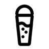 Water, drinken, fles, tumbler Pictogram