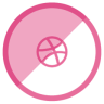 Dribbble, 社会网络 图标