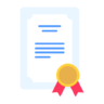 Certificaat, lezen, chemie, laboratorium, wetenschap, boek, onderwijs, afstuderen Pictogram