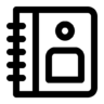 Contact, communication, phone, book Icon