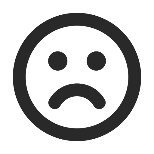 脸, 皱着眉头 图标