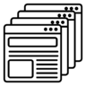 Browser, webpage, web, page, website Icon
