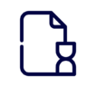 Page, paper, file, document, clock, loading, history Icon