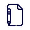 Page, paper, file, document, write, pencil Icon
