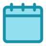 Tijd, en, datum, agenda Pictogram