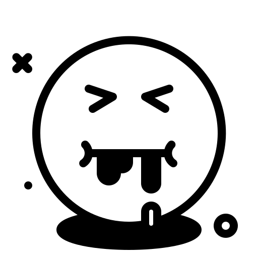 表情符号, 生病的 图标