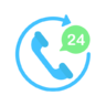 Device, mobile, phone, center, call Icon