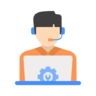 Telephone, call, customer, support, technical Icon