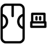 计算机, 按钮, 无线, 互联网, 技术, 鼠 图标