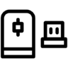 计算机, 按钮, 无线, 互联网, 技术, 鼠 图标