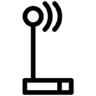 连通性, 技术, 网络, 互联网, 数据, 天线 图标
