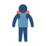 Onderwijs, onderzoek, kennis, zak, leren, student, school, naar, terug Pictogram