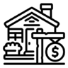 的房子, 销售, 家, 建设 图标