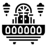 阳台, 建设, 的房子 图标