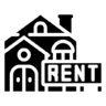 的房子, 租金, 家, 建设 图标