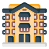 公寓, 平, 家, 的房子, 建设 图标