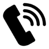 Telephone, support, phone, contact, call Icon