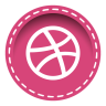 Dribbble, 社会网络 图标
