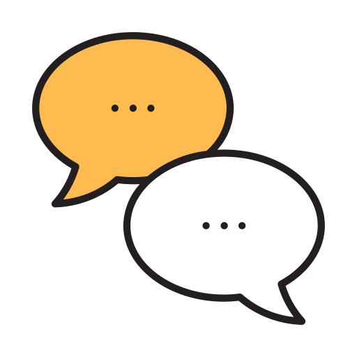 chat, dialogue, conversation, bubble, speech, communication, discussion, message, talk Icon
