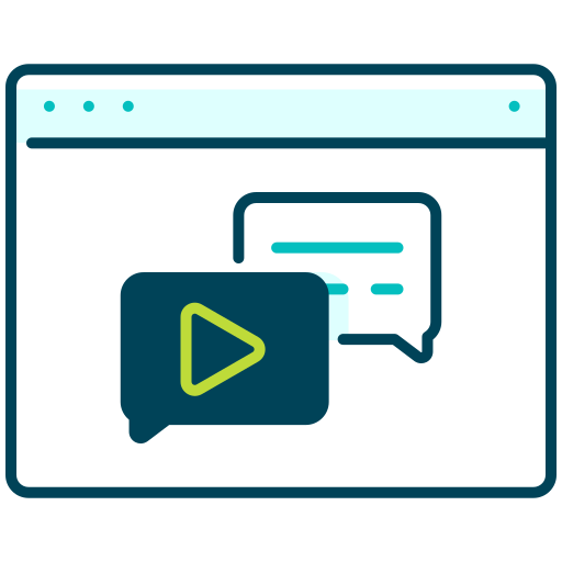 message, broadcast, forum, conversation, talk, chat, live Icon