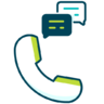Communication, contact, support, call, phone, answer Icon