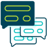 Conversation, communication, group, discussion, speak, talk, speech, bubble, chatting Icon