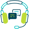 Listen, headset, hotline, service, customer, call, center, support, bubble, speech, headphone Icon