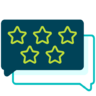 Star, rating, testimonial, opinion, positive, loyy, satisfaction, review, feedback Icon