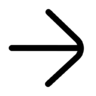 Richting, navigatie, vooruit, rechts, pijl, volgende Pictogram