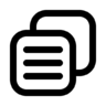 Documenten, dubbele, plakken, office, bestand, kopiëren, business Pictogram